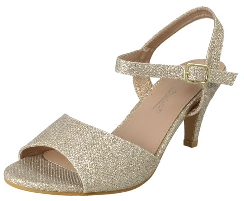 Ladies Anne Michelle Buckle Fastening Wide Fit Formal Sandals F12114