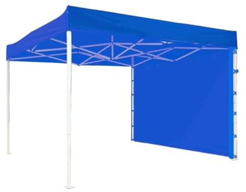 QIUYMGFG Garage carport Auvents instantanés pour l'extérieur, Pare-Soleil instantané en Tissu Oxford, Protection Solaire Pliable pour Tente de Camping Abris de Voiture(Blue)