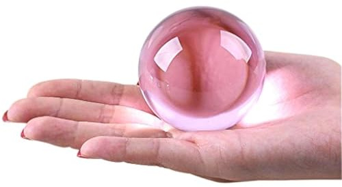 RISHORI Acryl Klare Kugel Rosa Solide Langlebige Kugeln Transparente Kugeln Durchmesser 20-100MM Für Desktop Ornamente Fotografie Werkzeuge,Diameter 80mm
