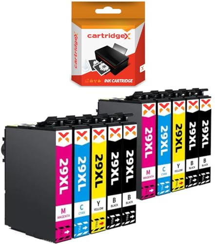 Cartridgex Compatible 10 Ink Cartridge Pack Replacement for Epson 29XL for XP-235 XP-245 XP-247 XP-255 XP-257 XP-332 XP-335 XP-342 XP-345 XP-352 XP-355 XP-432 XP-435 XP-442 XP-445 XP-452 XP-455