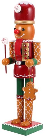TOPBATHY Nutcracker Statue Traditional Soldier Wooden Ornament Christmas Decor for Home