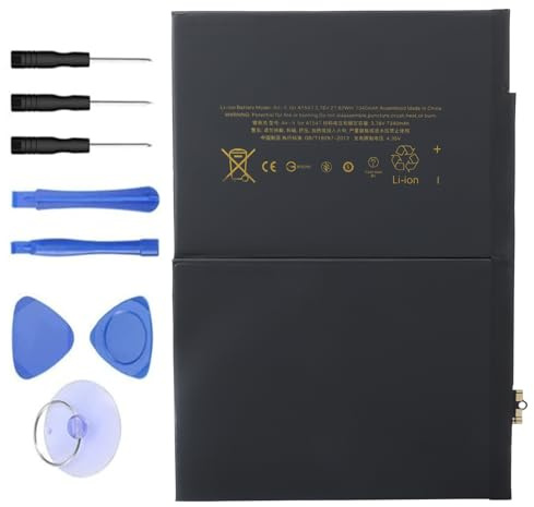 WoskjXas A1547 Batteria Compatibile con iPad Air 2 A1566 iPad Air 2 A1567, iPad 6th Gen MGKL2LL/A MGL12LL/A MGKL2B/A MH0W2LL/A MGKM2LL/A MGLW2LL/A MH1J2LL/A MH182LL/A