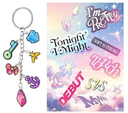 KATSEYE Schlüsselanhänger Accessoires Anhänger Idol KATSEYE Pinky Up Album Merch Konzert Fanartikel Pinky Up Schlüsselanhänger Auto Anhänger Geschenk für Fans