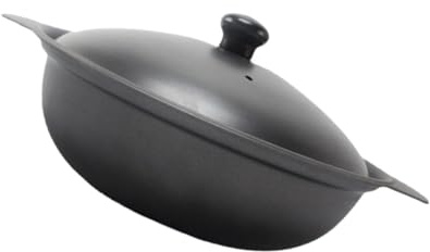 VICASKY Olla de Hierro Fundido 1pieza Tapa para Arroz y Pollo Estofado Material Bakelite Resistente y Apta para Hogar y Cantinas