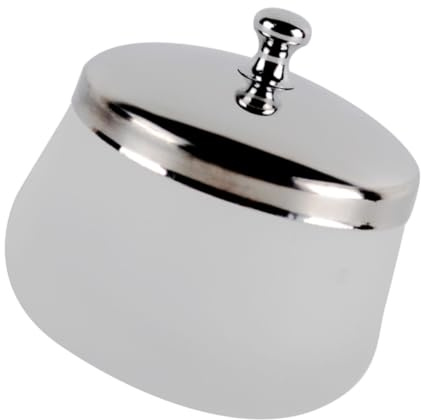 Crystal Nail Polish Removing Cup with Stainless Steel Lid | Portable Design, Stores Nail-related Liquids, Manicure Supplies, Crystal Glass Finish, Beautiful Appearance