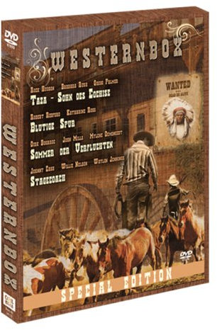 Westernbox (Holzbox) Taza - Sohn des Cochise / Blutige Spur / Sommer der Verfluchten / Stagecoach [2 DVDs]