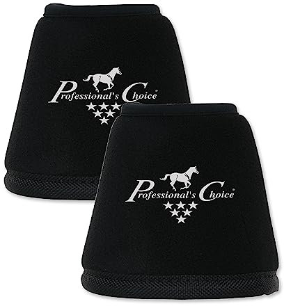 Professionals Choice Hufglocken für Pferde, 1 Paar S Schwarz