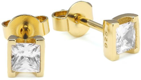 Esprit Jewels Damen-Ohrstecker solitaire gold 925 Sterling Silber ESER92321B000