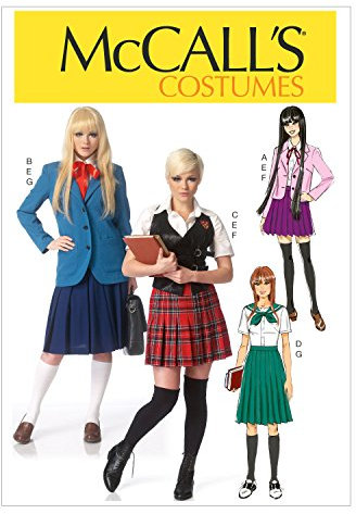 Mccall's Patterns 7141, Misses Costumes, cotton, None, Size E5 (14-16-18-20-22)