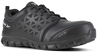 Reebok Mens Sublite Work Safety Toe Athletic Work Industrial Construction Shoe, Black/Grey, 10 US