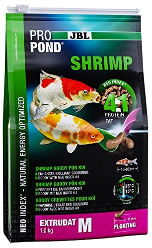 JBL Shrimps für Koi, Schwimmende Extrudate, Leckerbissen, ProPond Shrimp 1,0 kg
