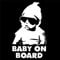 Baby on Board Fenster Auto Aufkleber Abziehbild WEISS by Inspired Walls®**