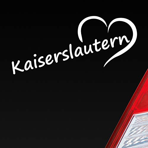 Hellweg Druckerei Auto Aufkleber Kaiserslautern Herz Stadt City Liebe Love 20x8 cm