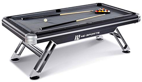 MD Sports Titan 7.5 Ft Pool Table with Billiard Balls and Cue Sticks