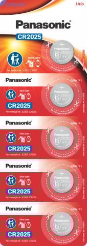 Panasonic Tira De Bateria De Lithium Botão Cr2025-1Bt