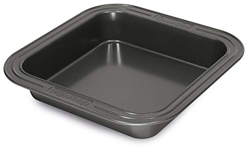 Guardini Elite, Stampo Quadro 23x23cm, Acciaio elevato spessore con rivestimento antiaderente performante, Colore grigio