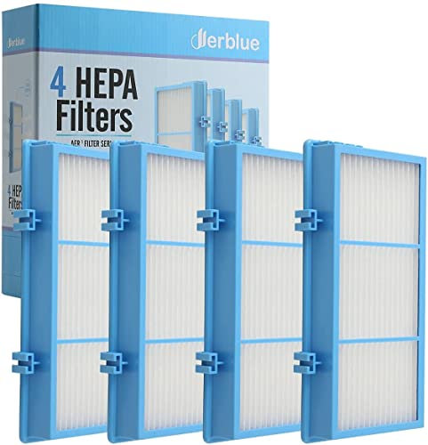 DerBlue 4 filtri HEPA di ricambio per filtro dell'aria Holmes AER1 HEPA, HAPF30AT per purificatore HAP242-NUC