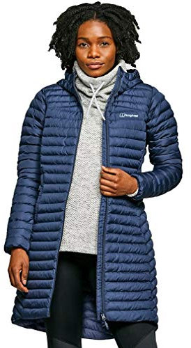 Berghaus Women's Nula Micro Insulated Jacket | Long Coat | Durable Design | Water Resistant, Dusk, 14