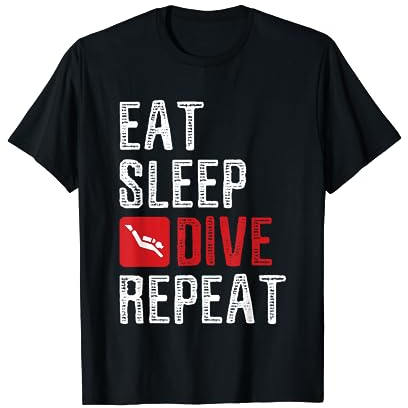 Eat Sleep Dive Repeat Taucher Tauchen Scuba Diver T-Shirt