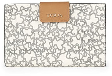TOUS Kaos Mini, Marroquineria Mujer, Beige-negro, Talla Única