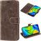 Mulbess Cover per Xiaomi Redmi Note 9, Custodia Sintetica in Pelle, Tasca Slot Carta, Supporto Stand, Magnetica Chiusura Case, Vintage caffè Marrone