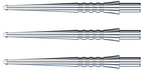 RED DRAGON Spezialisierte Dartpunkte - Raptor GT Dartpunkte Silber - 33 mm - 1 Satz pro Packung