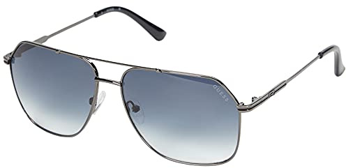 GUESS Navigator-Sonnenbrille aus Metall, Silber, One Size