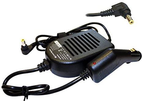 Power4Laptops DC Adapter Laptop Car Charger Compatible With Asus K55A-SX071