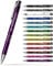 #teamludorf 25x Metall-Kugelschreiber mit Wunsch-Gravur - Personalisierte Kulis - Stift mit Namen - 14 Farben & 20 Schriftarten - 25 Stück - Lila