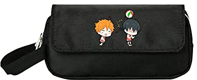 LKY STAR Anime Haikyuu!! Federmäppchen, Karasuno Schule Cartoon Große Kapazität Federtasche Geeignet für Mädchen Jungen Teen Geschenk