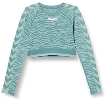 Hummel Damen Hmlmt Saga Seamless Crop T-Shirt Ls T-Shirt (1er Pack)