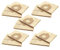 vhbw 50x Sacs compatible avec Moulinex 1350 Power Clean, 1250 Power Clean aspirateur - 22,5cm x 19cm couleur sable