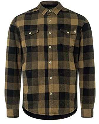 Timezone Surchemise, Carreaux Vert Olive foncé, XXL Homme