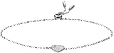 Fossil Armband Für Frauen Sterling Silber, L: 216mm B:9.1mm Silber Sterling Silber Armband, JFS00569040