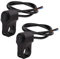 RUNCCI-YUN 2pcs Interruttore per Moto 12V, 22mm Interruttore Manubrio Moto,interruttore luce freno fendinebbia ON-OFF-ON Interruttore a Pulsante 12V,per Veicoli Elettrici, Corse ATV, Moto(Nero)