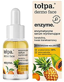 Enzymatic Dermo Facial Enzymes – Enzymatisches Gesichtspeeling ohne Körnchen, 2-Phasen-Formel mit Tranexamsäure, Papain & Bromelain – Sanfte Porenreinigung, Ebenmäßiger Teint