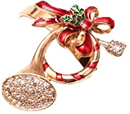 12 Stück Hoteldekoration Tischverzierung Glocke Horn Serviettenschnalle Serviettenring Gewebering (Einheitsgröße)