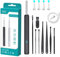 Ear Wax Removal, Ear Cleaner with Camera, USB 1080p Hd Load Otoscope, Smart Wi -Fi Visible Wax Elimination Spoon, Visible Luminous Ear Pick, Ear Wax Removal Kit for Phones (Black+8Pcs Ear Wax Spoon)