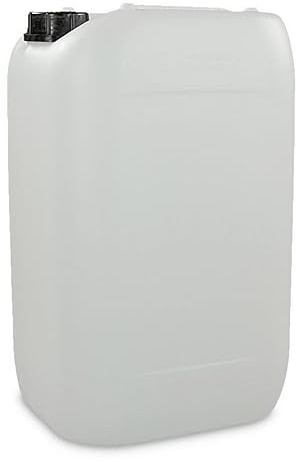 UK GROW 25L Litre Water Storage Container+ 61mm Tamper Evident Cap, Jerrican, Drum, Jerry Can Bottle Camping