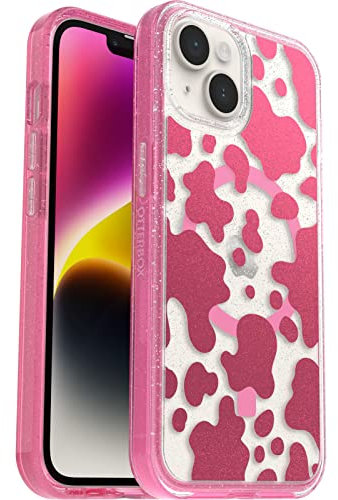OtterBox Symmetry+ Clear Case for iPhone 14/iPhone 13 for MagSafe, Shockproof, Drop proof, Protective Thin Case, 3x Tested to Military Standard, DISCO COWGIRL
