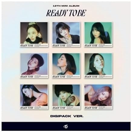 TWICE READY TO BE 12th Mini Album DIgipack Version CD+POB+Folding poster on pack+Photobook+Photocard+Sticker+Tracking Sealed (Jihyo)