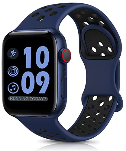 DigiHero Sport Straps Compatible with Apple Watch 41mm 40mm 38mm 49mm 46mm 45mm 44mm 42mm for Women Men, Breathable Soft Silicone Replacement Wrist Strap for iWatch Series 10/9/8/7/6/5/4/3/SE/Ultra V