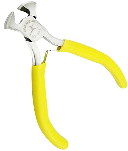 Nagelabzieher, 10,4 cm Endschneidezange, Karbonstahl, Klammerzieher für Schmuckherstellung, Gitarren-Basssaitenschneiden, Ziehen von Nägeln, Drahtzange, Tischlerreparatur, Handwerkzeug
