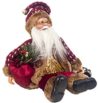 ABOOFAN Christbaumschmuck Weihnachtsmann Spielzeugpuppe Weihnachtsmann Puppe für Jungen und Mädchen