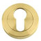 Zoo - Favo Satin Brass Escutcheon Euro-Profile (50mm Dia.)