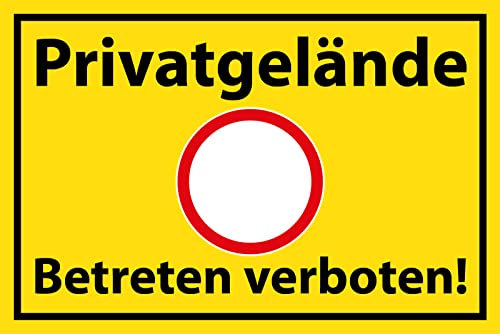 Holzschild 30x40cm Privat Gelände Betreten Verboten Achtung