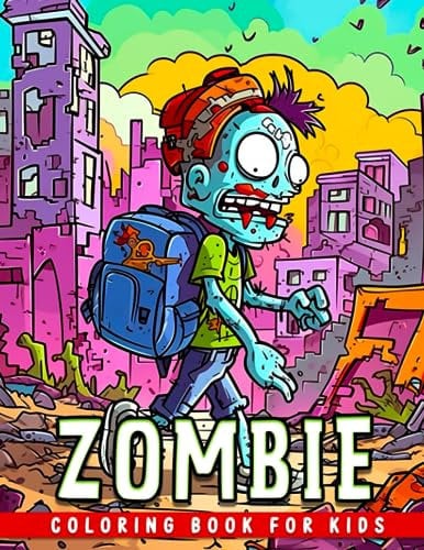 Zombie Coloring Book For Kids: Get the perfect birthday gift for plant vs zombies fans with this amazing coloring book for kids who love plants vs zombies. Have fun!