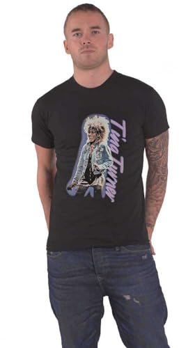 Tina Turner T Shirt Vertical Logo Official Unisex Black XL