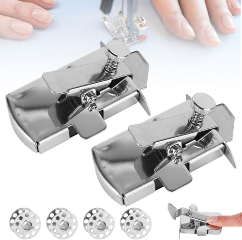 Weskjer Magnetische Nahtführung für Nähmaschine, 2 Stück - Präzise Nahtkontrolle with 4 Bobbins magnetischer Nahtführer, Nähmaschinen Zubehör