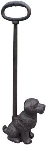 Butée De Porte Style Chiot Rétro Industriel Butée De Porte Avec Poignée, Cale De Porte Anti-collision Créative En Fonte, Cadeau De Pendaison De Crémaillère (Color : noir, S : 49.3 * 16.8 * 8.2cm)